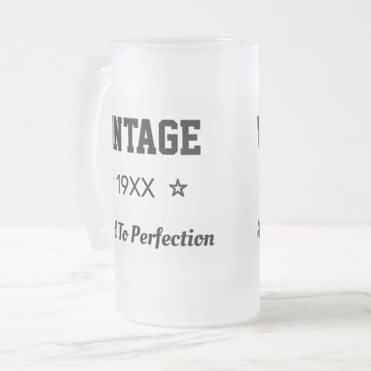 Vintage Tasse bis zur Perfektion (Vorderseite Links)