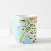 Vintage Tasse der Bahama-Inseln (Vorderseite Links)