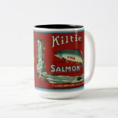 Vintage Tasse für rosa Lachs (VorderseiteRechts)