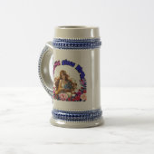 Vintage Tasse Geboren Schönheit (Vorderseite Links)