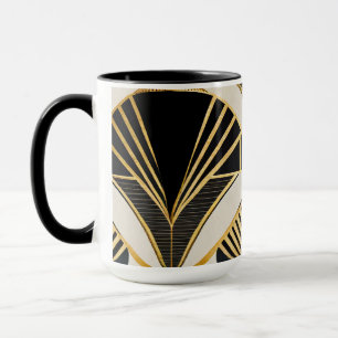 Vintage-Tasse "Golden Art Deco" Tasse