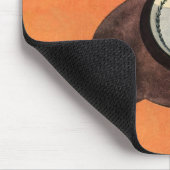 Vintage Tasse Kaffee, Saucer, Löffel, Retro Diner Mousepad (Ecke)