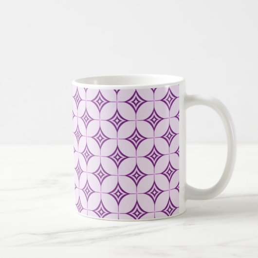 Vintage Tasse, Lila Kaffeetasse (Rechts)