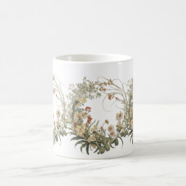 Vintage Tasse mit Blumenkranz - elegant botanisch