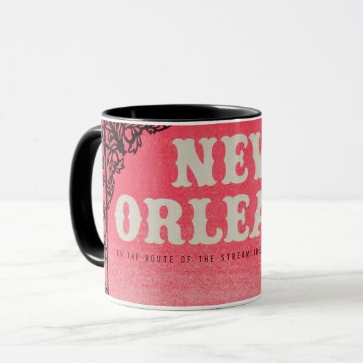 Vintage Tasse New Orleans (Vorderseite Links)