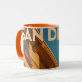 Vintage Tasse San Diego (Vorderseite Links)