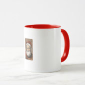 Vintage Tasse Santa Claus (VorderseiteRechts)