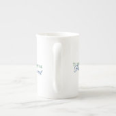 Vintage Tasse Türkis (Rückseite)