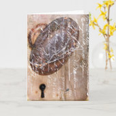 Vintage Tastatur Karte (Gelbe Blume)