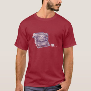 Vintage-Tastatur und -Maus Herren-T-Shirt T-Shirt
