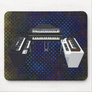 Vintage-Tastaturen: 3D-Modell: Maßgefertigte Mausp Mousepad