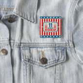 Vintage Taste für Veteranen mit amerikanischer Fla Button (Beispiel)