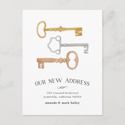 Vintage Tasten | Ankündigung der Beförderung (Vorderseite)