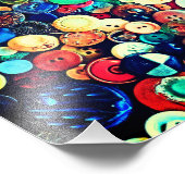 Vintage Tasten Fotodruck (Ecke)