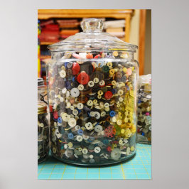 Vintage Tasten in einem Jar Poster