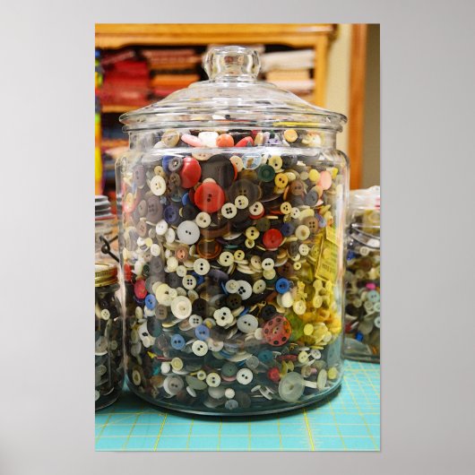 Vintage Tasten in einem Jar Poster (Vorne)