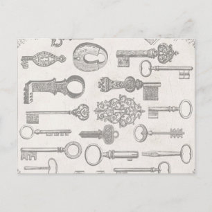 Vintage Tastenkombinationen Ändern der Postkarte