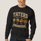 Vintage Taters Thanksgiving-Abteilung Sweatshirt (Vorderseite)