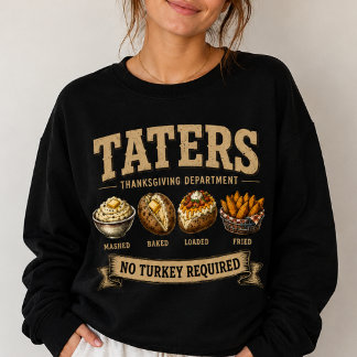 Vintage Taters Thanksgiving-Abteilung Sweatshirt