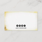 Vintage Tätomaschine Visitenkarte (Rückseite)