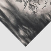 Vintage Tattoo Anchor - Schwarz-Weiß-Decoupage Seidenpapier (Ausschnitt)