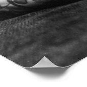 Vintage Tattooed Lady B&W Foto Poster (Ecke)