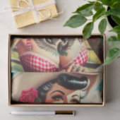 Vintage Tattooot Country Pinup Seidenpapier (Geschenk)