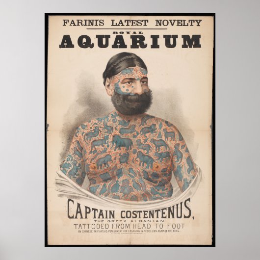 Vintage Tattoos Poster (Vorne)