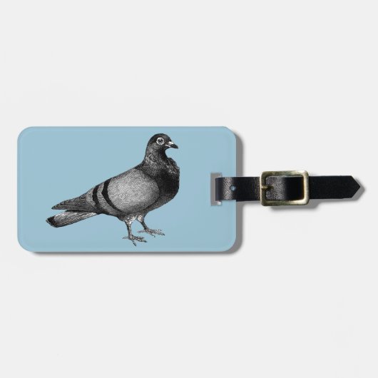 Vintage Taubengeschenke Gepäckanhänger (Vorderseite horizontal)