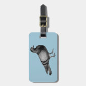 Vintage Taubengeschenke Gepäckanhänger (Vorderseite vertikal)