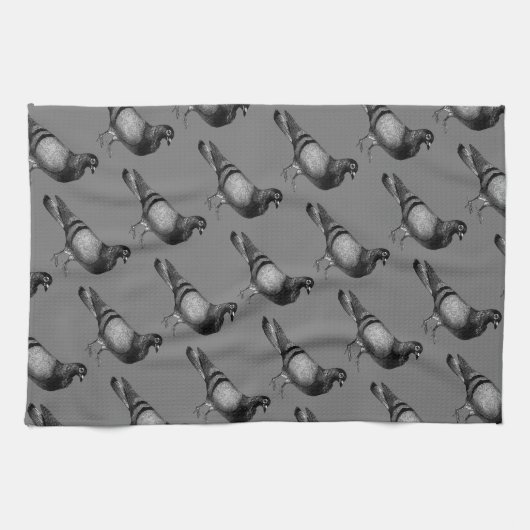 Vintage Taubengeschenke Teetuch Geschirrtuch (Horizontal)