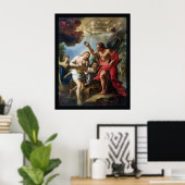 Vintage Taufe Christi Poster (Heimbüro)