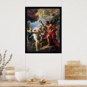 Vintage Taufe Christi Poster (Küche)