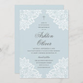 Vintage Taufe und Weihnachten Einladung (Vorne/Hinten)