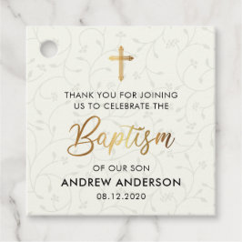 Vintage Taufe Vielen Dank Geschenkanhänger