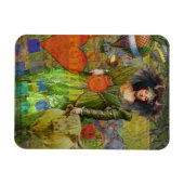 Vintage Taurus Classic Frauenportrait Gotische Kun Magnet (Horizontal)