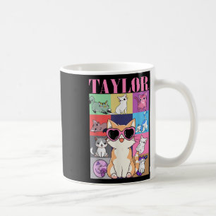 Vintage Taylor Vorname Personalisierte Katze Gebur Kaffeetasse