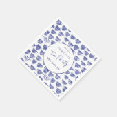 Vintage Tea Party Baby Shower Teacup Serviette (Ecke)