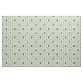 Vintage Teakups und Polka Docks Stoff (Yard (91,4 cm))