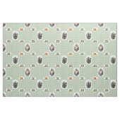 Vintage Teakups und Polka Docks Stoff (Fat Quarter (45,7 x 55,9 cm))