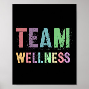 Vintage Team Wellness Gesundheits-Trainer Life Kra Poster