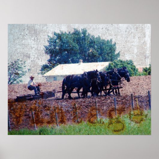 Vintage Teamarbeit Poster (Vorne)