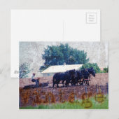 Vintage Teamarbeit Postkarte (Vorne/Hinten)