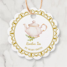 Vintage Teapot Homemade Rooibos Tea Hang Tag