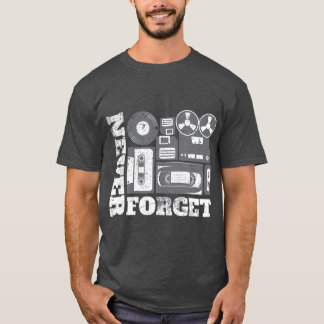 Vintage-Technologie für Männer und Frauen, die nie T-Shirt