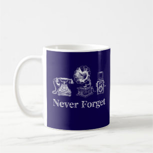 Vintage-Technologie niemals vergessen Kaffeetasse