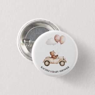 Vintage Teddy Bar Car Baby Duschtaste Button