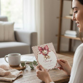 Vintage Teddy Bear Baby Shower Thank You Dankeskarte