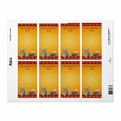 Vintage Teddy bringen ein Buch Baby Dusche Buchzei (Vorne)