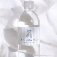 Vintage-Teddybär Blaue Streifen Jungen-Baby-Party
